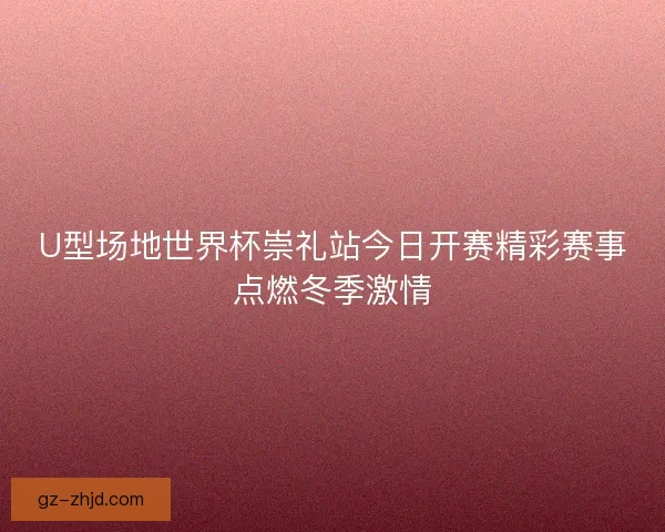 U型场地世界杯崇礼站今日开赛精彩赛事点燃冬季激情